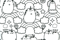 cute pusheen coloring pages