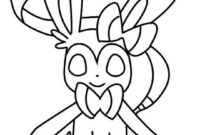 sylveon pokemon coloring page