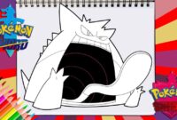 gigantamax coloring pages gigantamax coloring pages