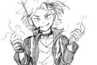 denki kaminari coloring pages