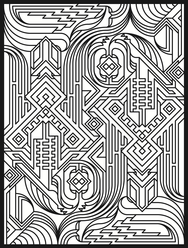 50 Trippy Coloring Pages