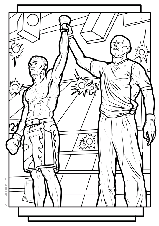 Boxing 13 | Coloring Pages 24