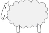 free sheep template free sheep template