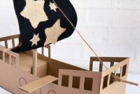 plan bateau pirate carton