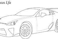 lexus coloring pages