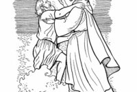 jesus walks on the water coloring page