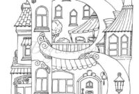 encanto house coloring page