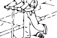 scooter coloring page scooter coloring page
