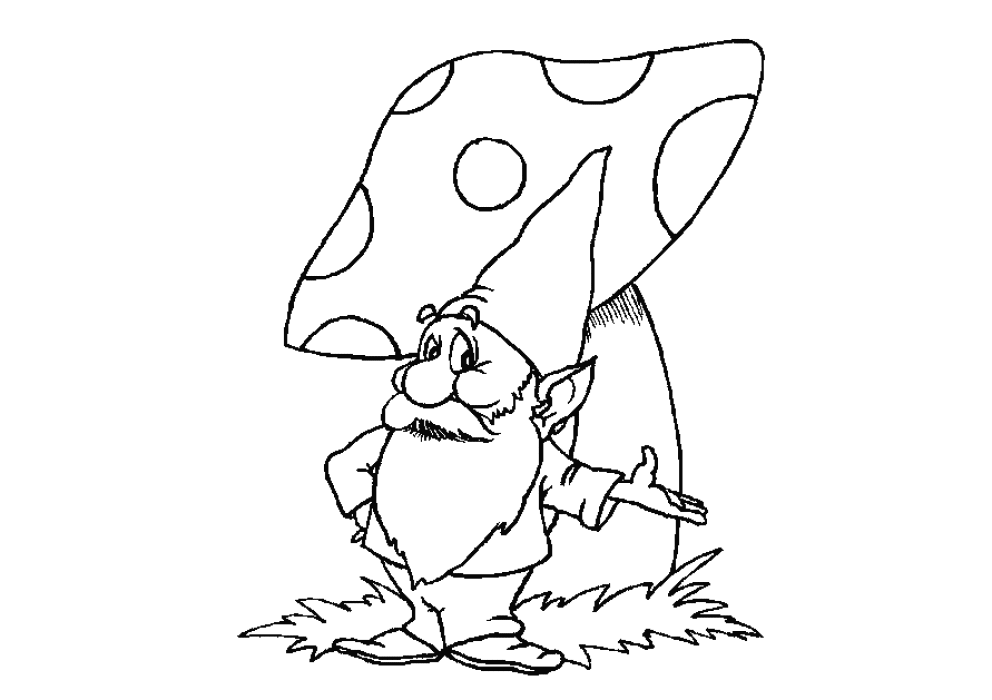 Gnome Coloring Pages - Coloring Home