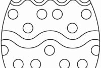 plain easter egg coloring pages