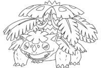 mega venusaur coloring page