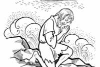 coloring pages for jonah and the whale