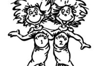 thing one coloring page thing one coloring page