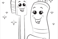 toothpaste coloring page toothpaste coloring page