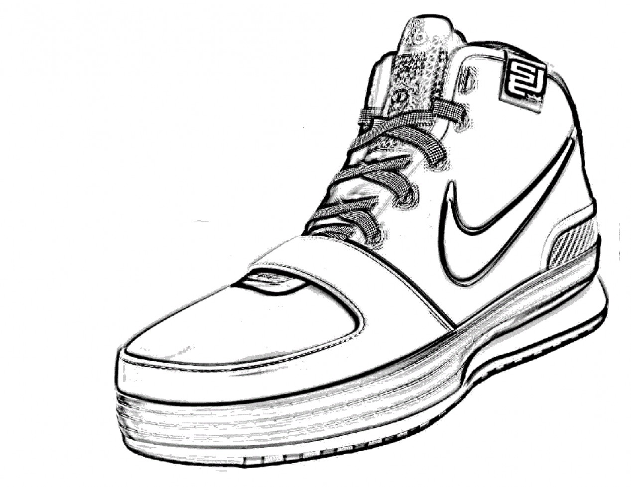 Printable Shoe Coloring Pages
