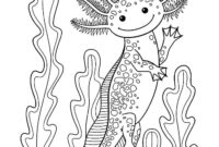 coloring pages axolotl coloring pages axolotl