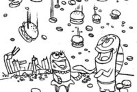 krabby patty coloring pages krabby patty coloring pages
