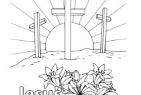 he is risen coloring pages