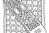 remote control coloring page remote control coloring page