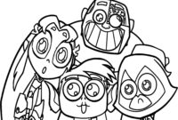 printable team titan coloring pages