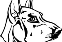 doberman coloring page doberman coloring page