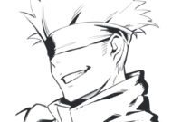 gojo coloring page gojo coloring page