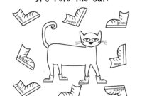 pete the cat shoes coloring page