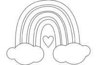 rainbow printable coloring