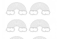 rainbow coloring template