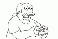 simpsons colouring in pages simpsons colouring in pages