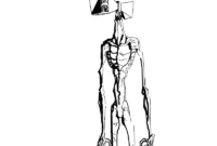 siren head printable coloring pages