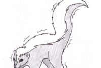 coloring page of a skunk coloring page of a skunk