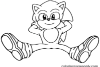 sonic movie 2 coloring pages
