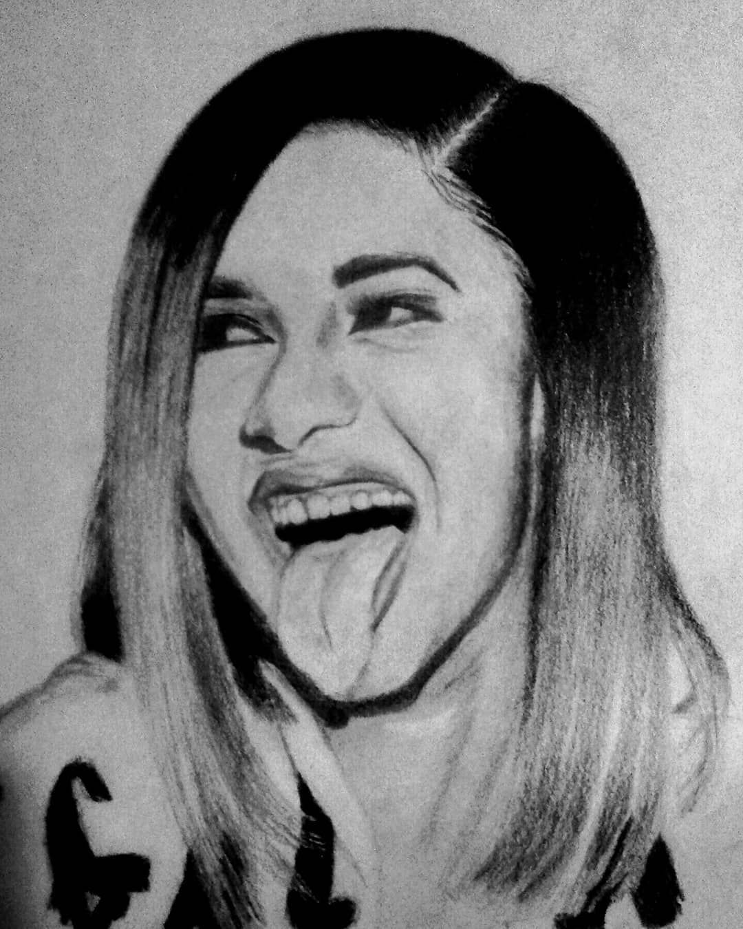 Coloring pages kids: Cardi B Coloring Sheet