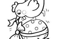 modele de poules as colorier pour paques