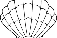 sea shells coloring pages