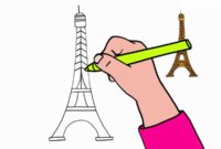 comment dessiner une tour eiffel