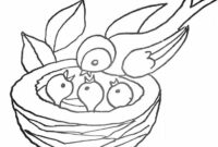 5 dans le nid coloriage 5 dans le nid coloriage