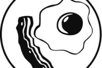 bacon coloring pages bacon coloring pages