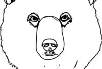 bear face coloring pages bear face coloring pages