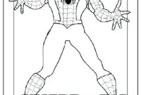 black spiderman coloring page