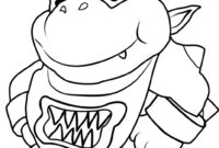 coloring pages of bowser