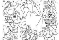 snow white and the seven dwarfs coloring pages snow white and the seven dwarfs coloring pages