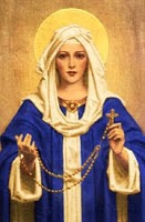 Waltzing Matilda: Our Lady of the Rosary Coloring Page