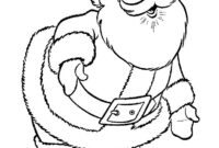 santa claus coloring page free