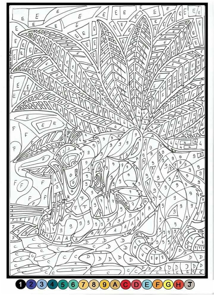13 Grand Coloriage Numéroté Adulte Pictures - COLORIAGE