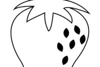 printable strawberry coloring page