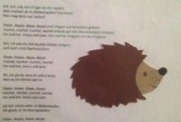 fingerspiel igel kindergarten