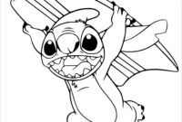 dessin a colorier facile stitch