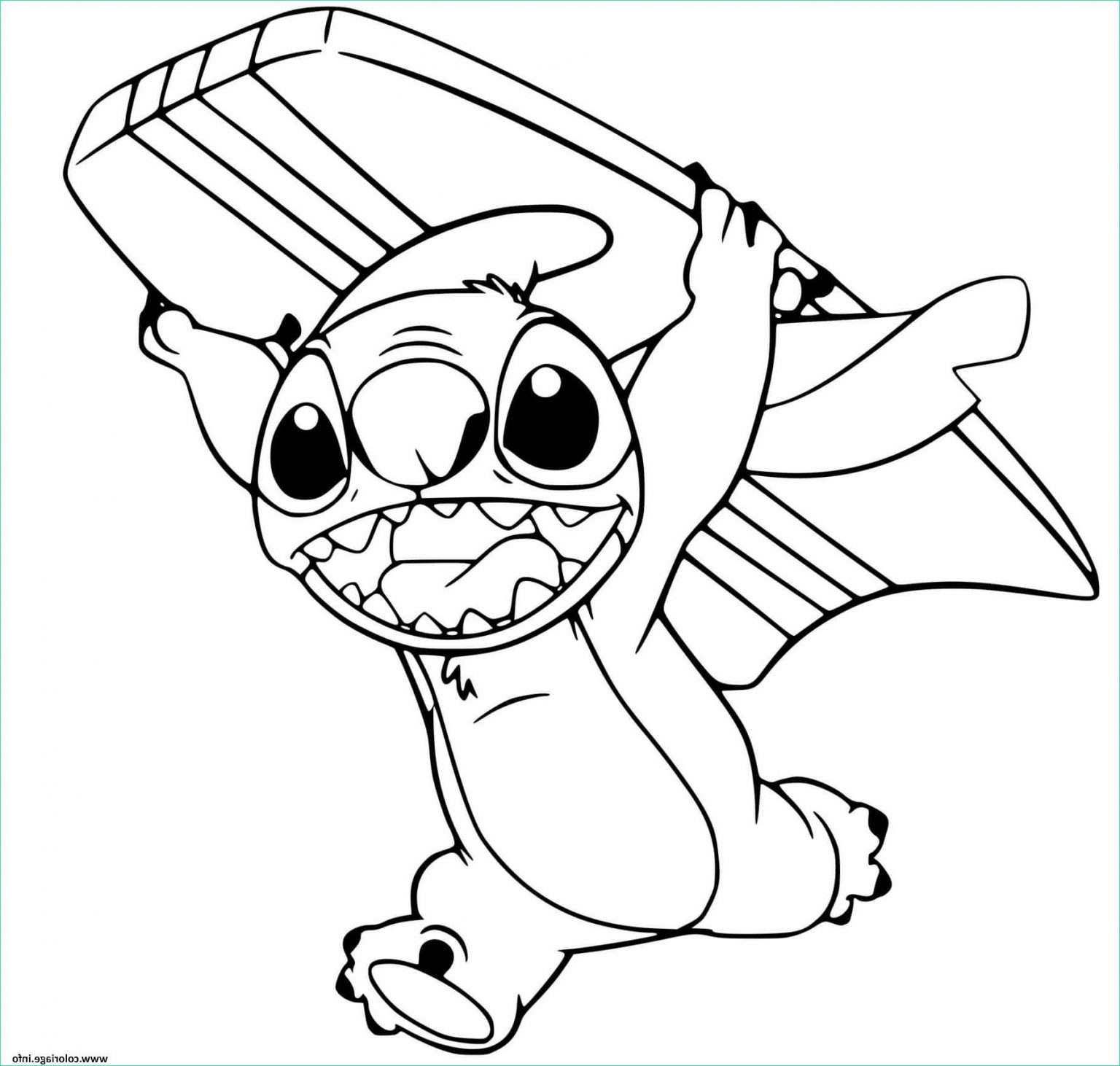 Dessin Stitch A Colorier